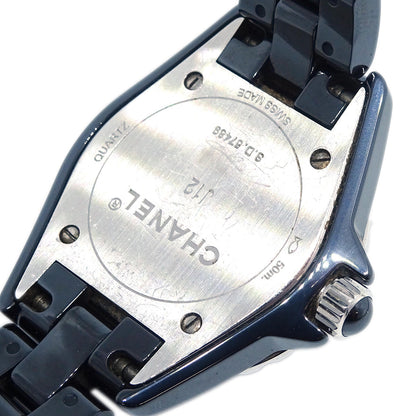 Chanel J12 Quartz 29mm Watch Ceramic Diamond SS