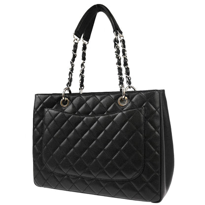 Chanel 2014 Black Caviar Grand Shopping Tote GST Handbag