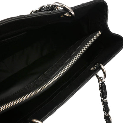 Chanel 2014 Black Caviar Grand Shopping Tote GST Handbag