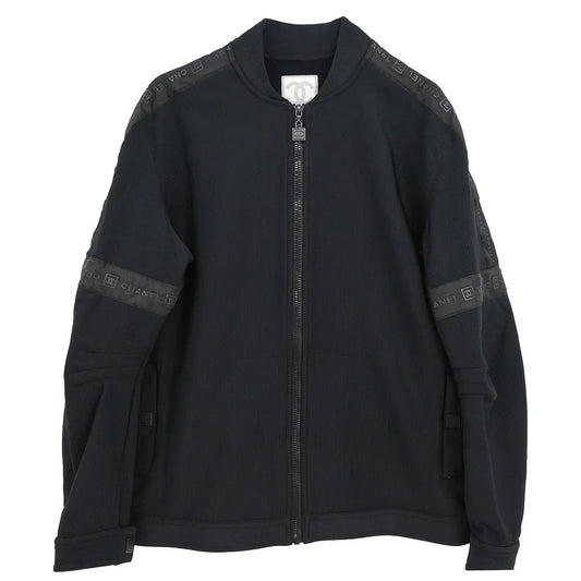 Chanel 2004 Sport Line Zip Up Jacket Black #40