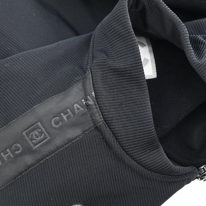 Chanel 2004 Sport Line Zip Up Jacket Black #40