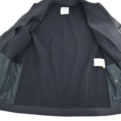 Chanel 2004 Sport Line Zip Up Jacket Black #40