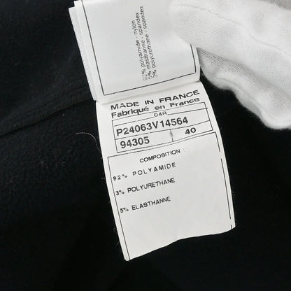 Chanel 2004 Sport Line Zip Up Jacket Black #40