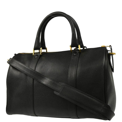 Chanel 1994-1996 Black Caviar 2way Shoulder Handbag