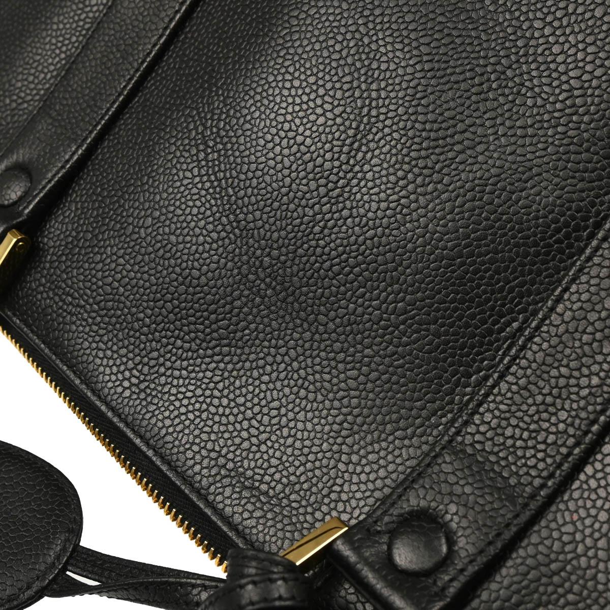 Chanel 1994-1996 Black Caviar 2way Shoulder Handbag