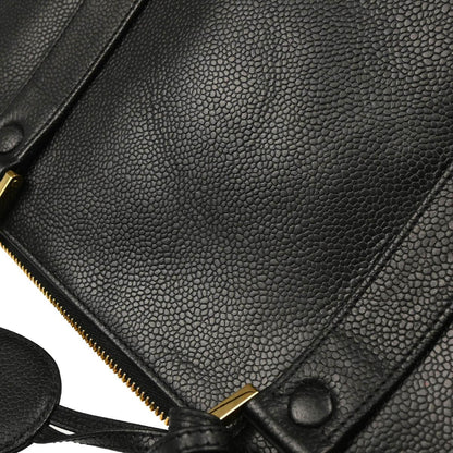 Chanel 1994-1996 Black Caviar 2way Shoulder Handbag