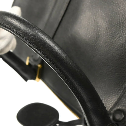 Chanel 1994-1996 Black Caviar 2way Shoulder Handbag