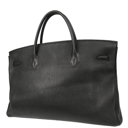 Hermes 2001 Black Togo Birkin 45 Handbag