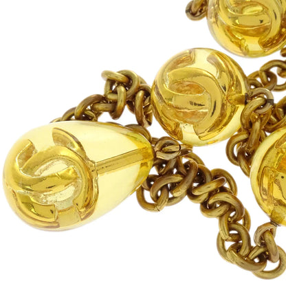 Chanel Teardrop Gold Chain Pendant Necklace 25 1990