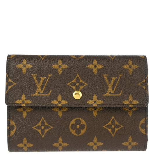 Louis Vuitton 2005 Monogram Porte Tresor Etui Papier Wallet M61202