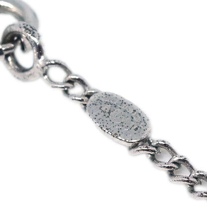 Chanel Chain Necklace Silver White 06V