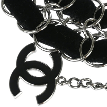 Chanel Black Velvet Belt 06A Small Good