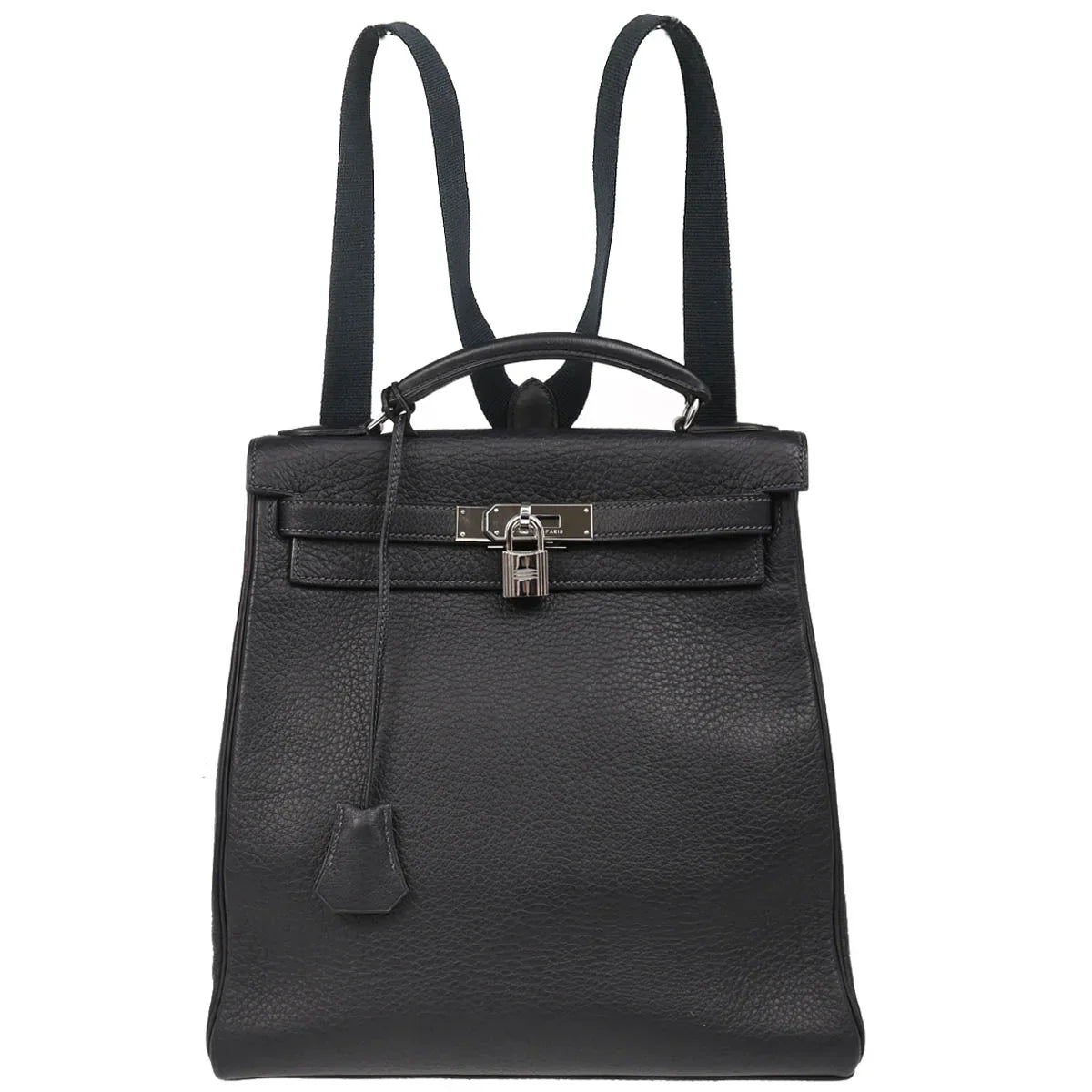 Hermes 2001 Blue Indigo Togo Kelly A Dos GM Backpack