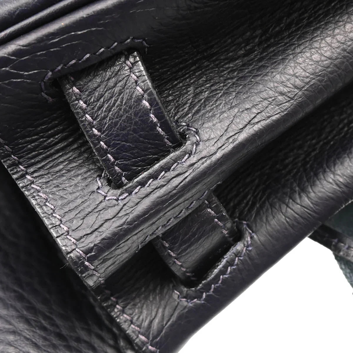 Hermes 2001 Blue Indigo Togo Kelly A Dos GM Backpack