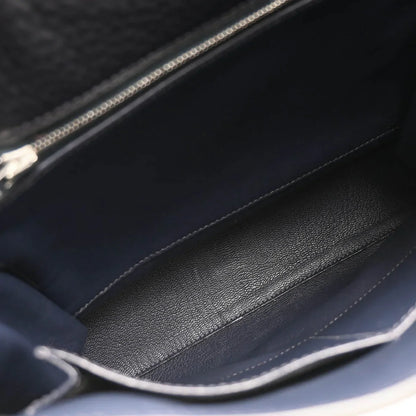 Hermes 2001 Blue Indigo Togo Kelly A Dos GM Backpack