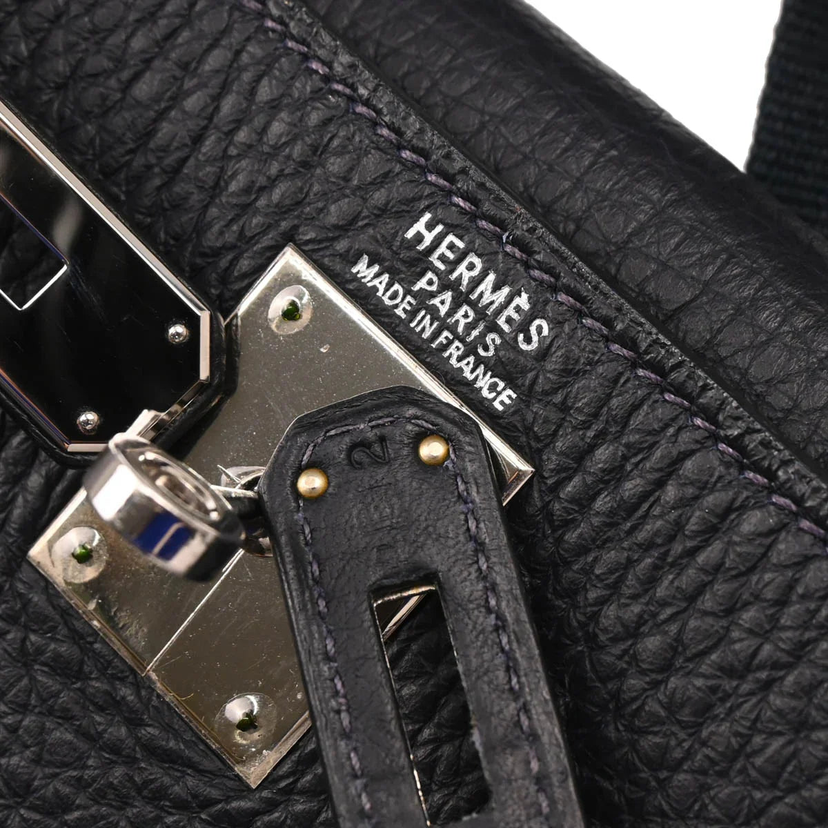 Hermes 2001 Blue Indigo Togo Kelly A Dos GM Backpack