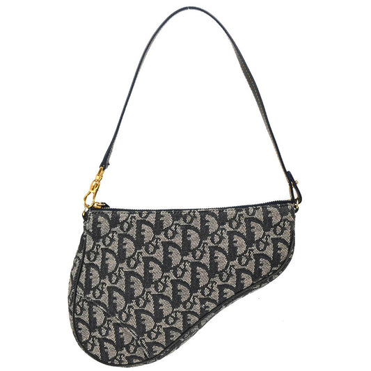 Christian Dior 2004 Navy Trotter Saddle Handbag
