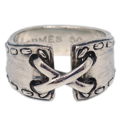 Hermes Ring Silver SV925 #50 #48 #8