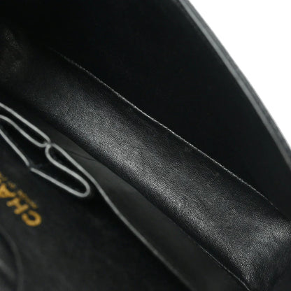 Chanel 2002-2003 Black Caviar Small Classic Double Flap Shoulder Bag