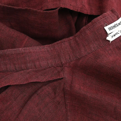 Hermes Shirt Blouse Bordeaux #36