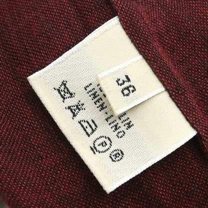 Hermes Shirt Blouse Bordeaux #36