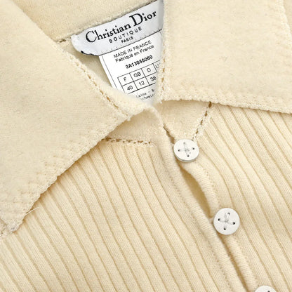 Christian Dior 2003 Sleeveless Top Ivory #40