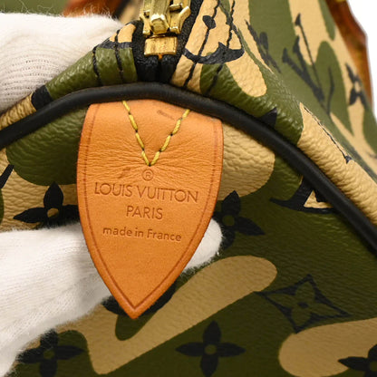 Louis Vuitton 2008 Green Monogramouflage Speedy 35 Handbag M95773