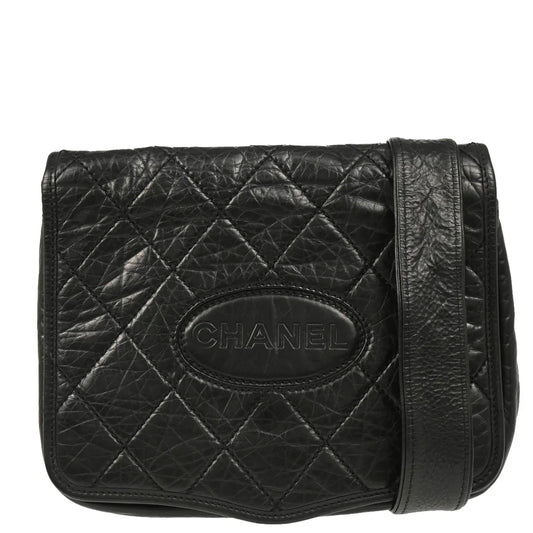 Chanel 2005-2006 Black Calfskin Shoulder Bag