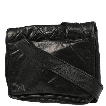 Chanel 2005-2006 Black Calfskin Shoulder Bag