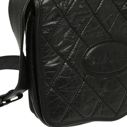 Chanel 2005-2006 Black Calfskin Shoulder Bag