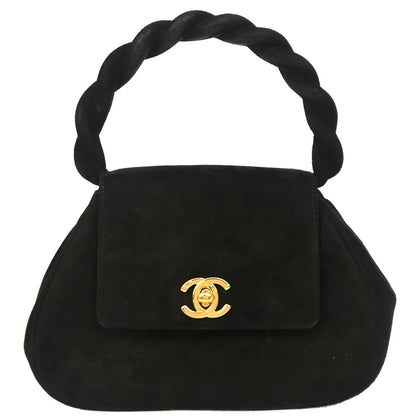 Chanel Black Suede Handbag