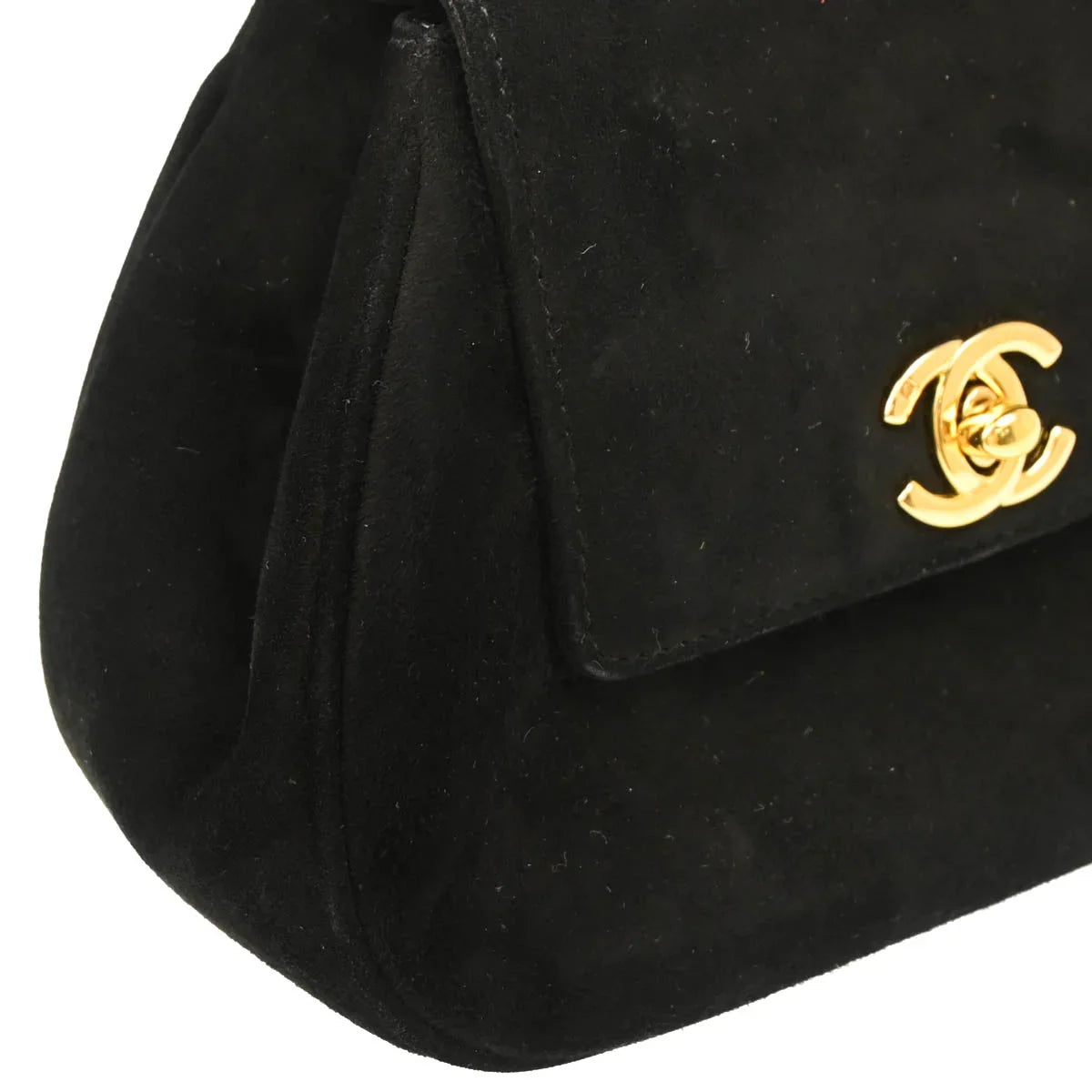 Chanel Black Suede Handbag
