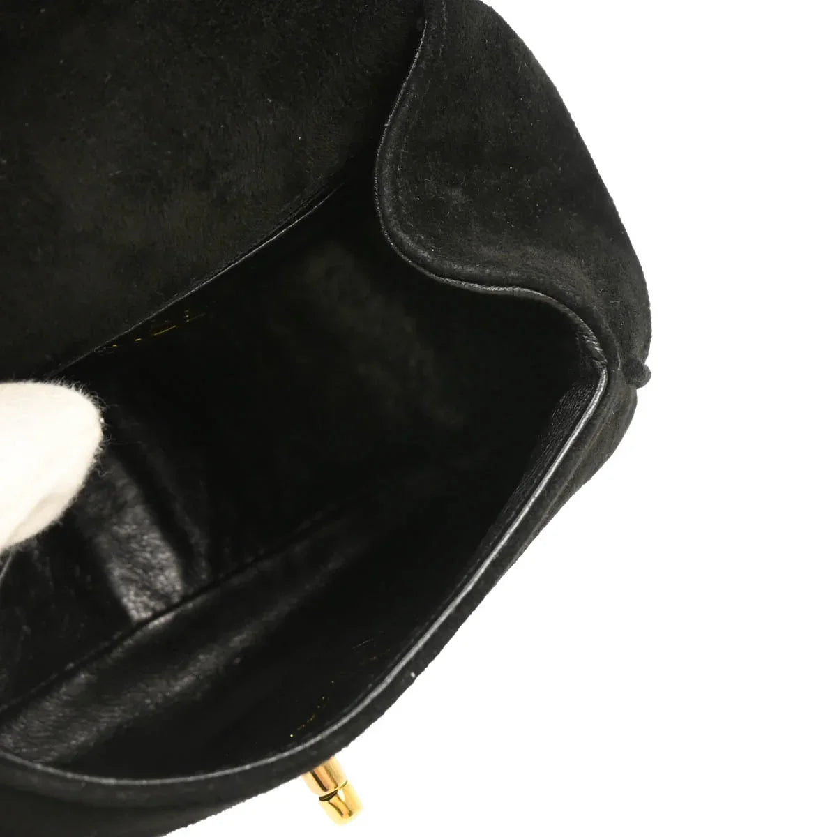 Chanel Black Suede Handbag