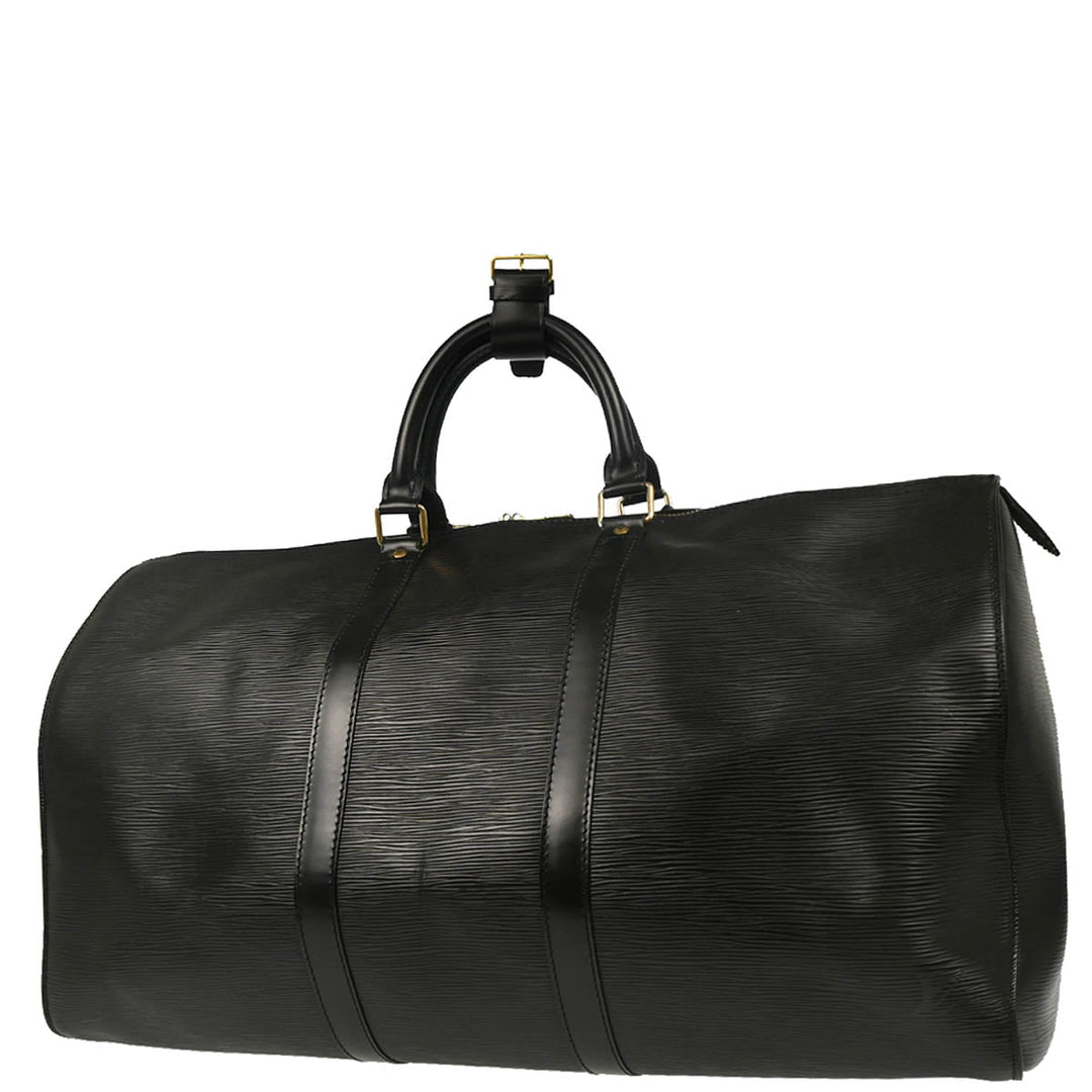 Louis Vuitton 1993 Black Epi Keepall 50 Duffel Travel Louis Vuitton 1993 Black Epi Keepall 50 Duffel Travel