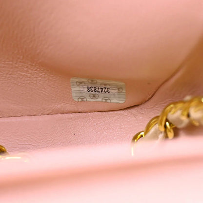 Chanel 1994-1996 Pink Caivar Medium Diana Shoulder Bag