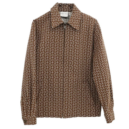 Celine Zip Up Jacket Macadam Brown #40