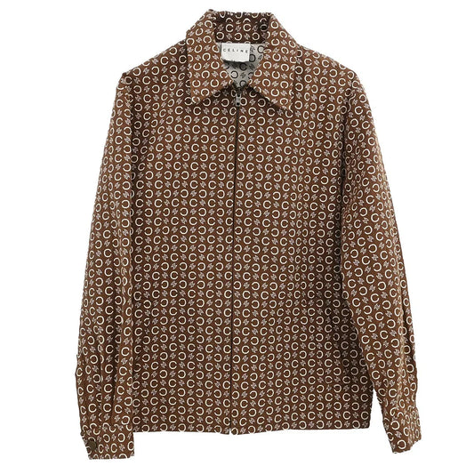 Celine Zip Up Jacket Macadam Brown #40
