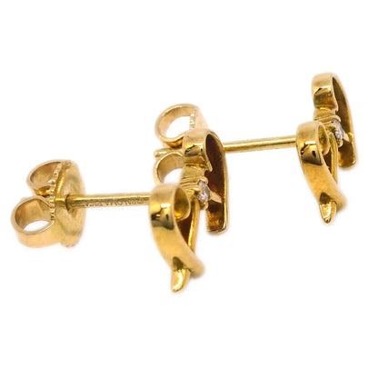 Tiffany & Co. Double Loving Heart Piercing Earrings Au750 Diamond