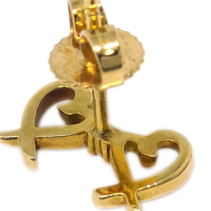 Tiffany & Co. Double Loving Heart Piercing Earrings Au750 Diamond