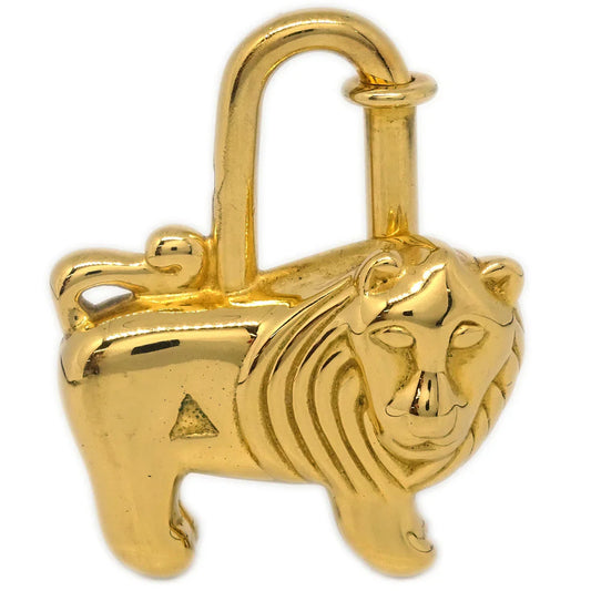 Hermes I'Afrique Lion 1997 Cadena Gold Small Good