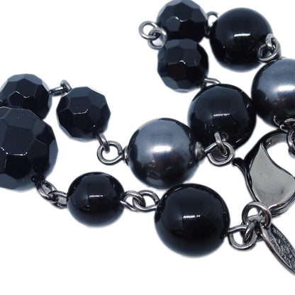 Chanel Bracelet Costume Pearl Black A13V
