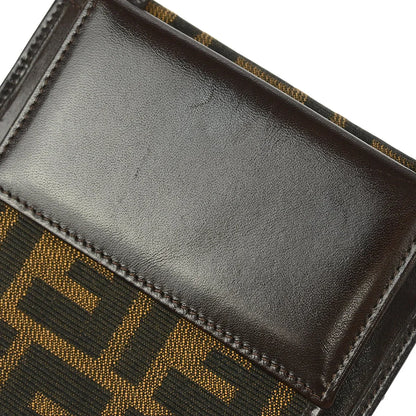Fendi Zucca Shoulder Bag Wallet Brown