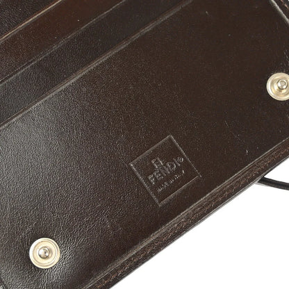 Fendi Zucca Shoulder Bag Wallet Brown