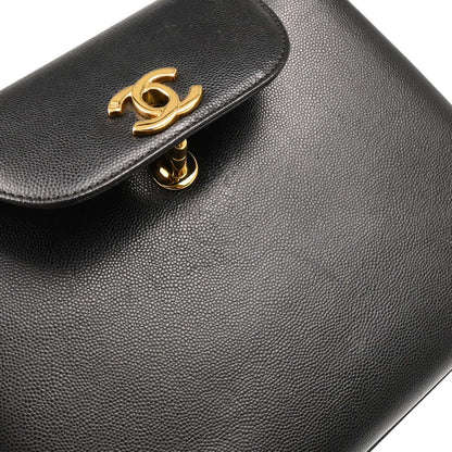 Chanel 1997-1999 Black Caviar Handbag