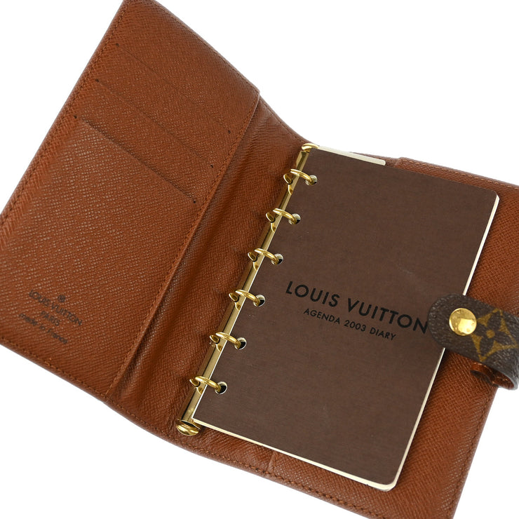 Louis Vuitton Monogram Agenda PM Notebook Cover R20005 Small