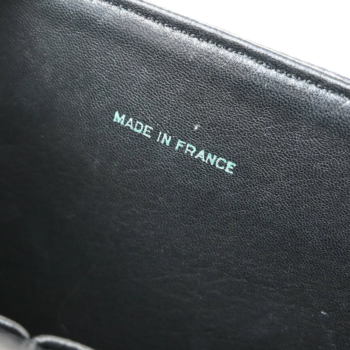 Chanel * Black Lizard Turnlock Small Full Flap Shoulder Bag