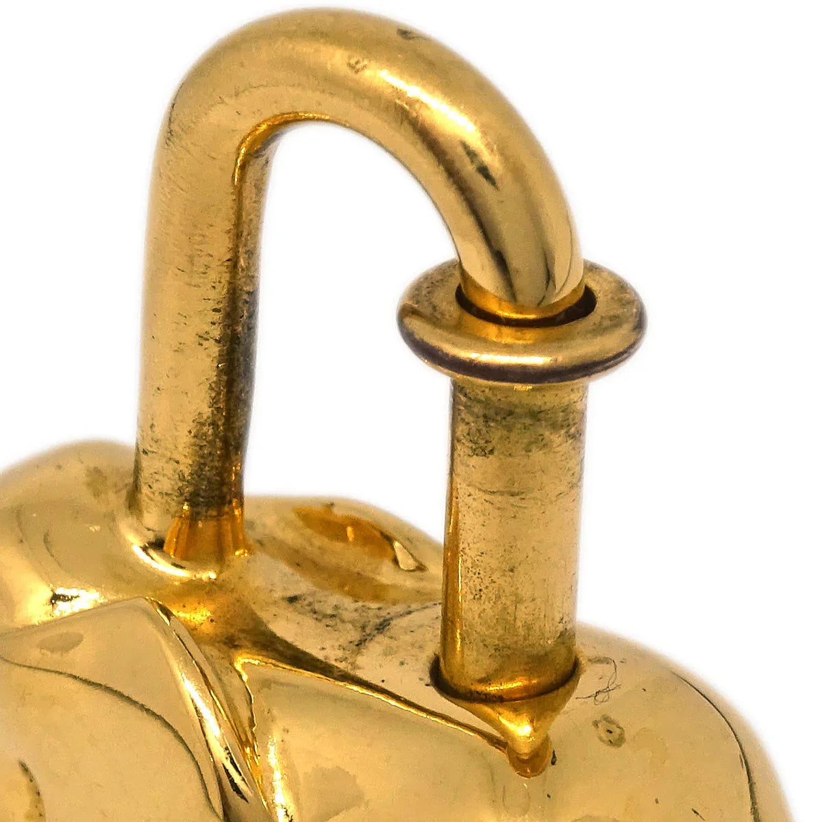 Hermes 1988 Elephant Cadena Gold Small Good