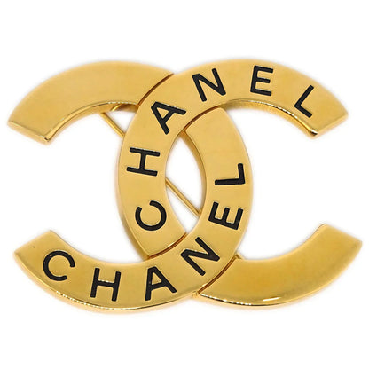 Chanel CC Brooch Pin Gold 98P