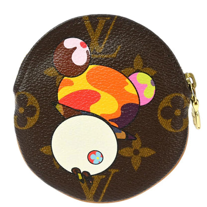 Louis Vuitton 2004 Monogram Panda Porte Monnaie Rond Coin Wallet M61928