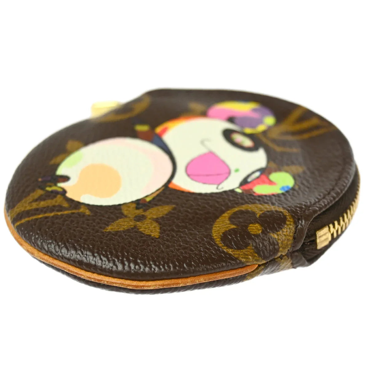 Louis Vuitton 2004 Monogram Panda Porte Monnaie Rond Coin Wallet M61928